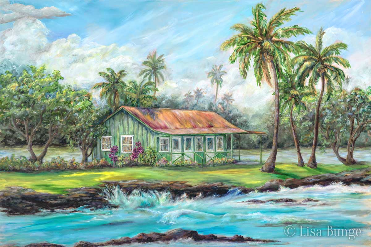 Eva Parker Woods cottage on the beach